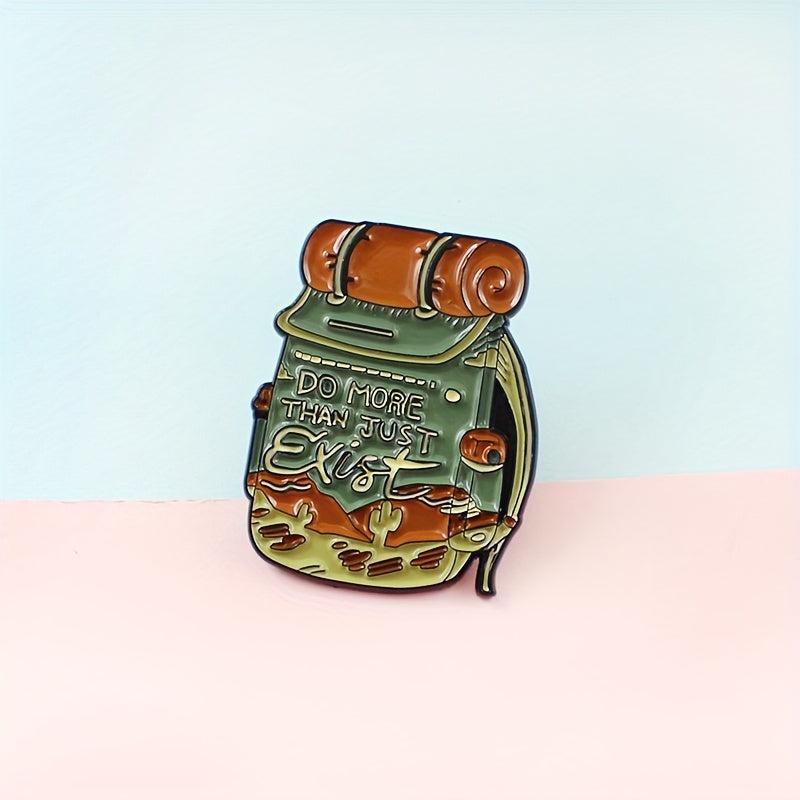 Outdoor Travel Backpack for Men Cartoon Alloy Brooches