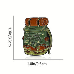Outdoor Travel Backpack for Men Cartoon Alloy Brooches