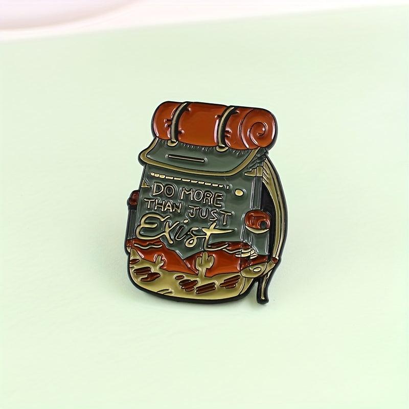 Outdoor Travel Backpack for Men Cartoon Alloy Brooches
