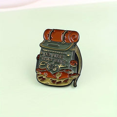 Outdoor Travel Backpack for Men Cartoon Alloy Brooches