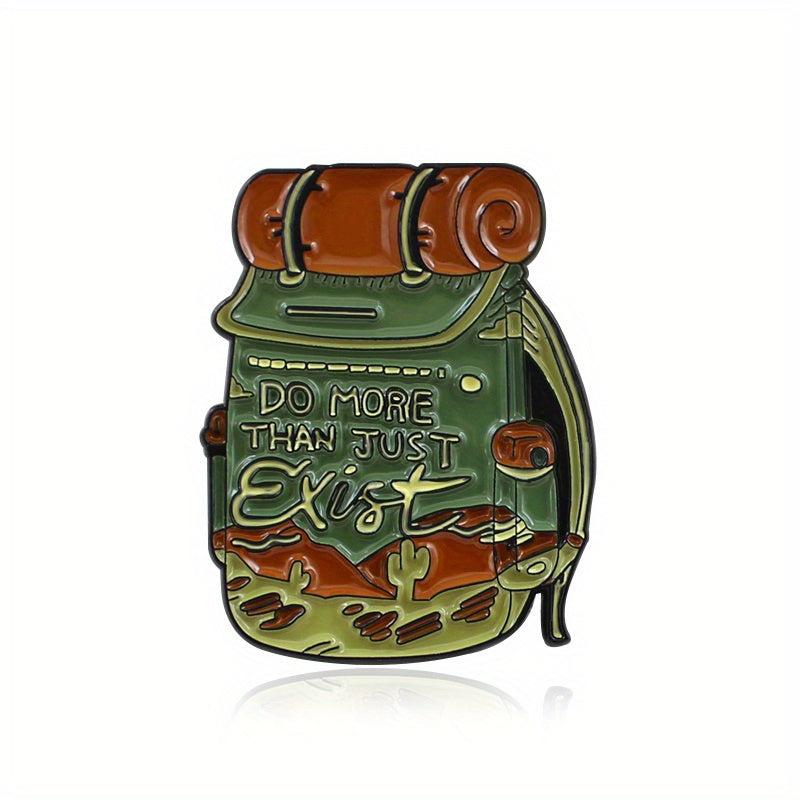 Outdoor Travel Backpack for Men Cartoon Alloy Brooches