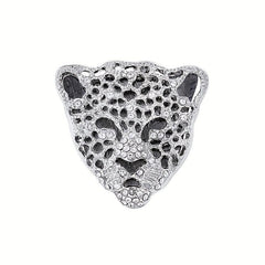 Leopard Head Rhinestones Brooch Lapel Pin Jewelry