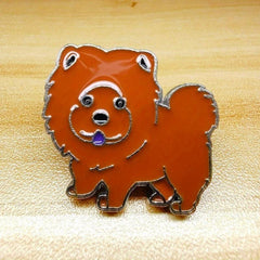Colorful Bulldogs Lion Dogs Pet Animals Brooches Buttons Men