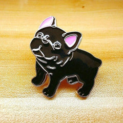 Colorful Bulldogs Lion Dogs Pet Animals Brooches Buttons Men