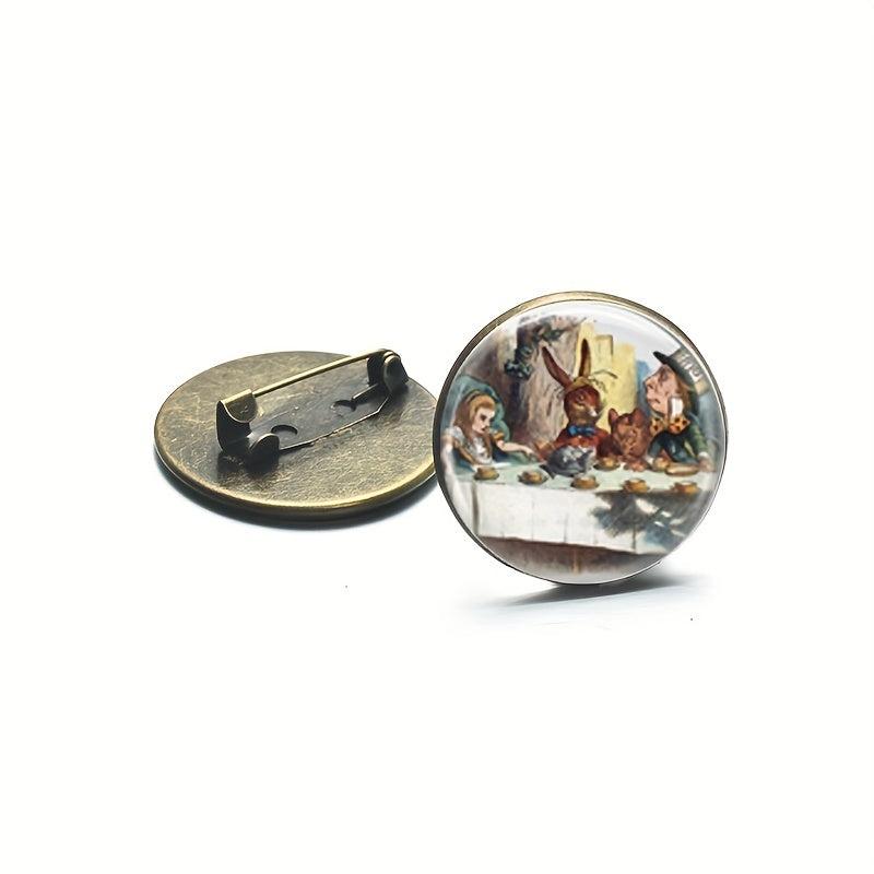 Men's Cartoon Brooch, Character Pin