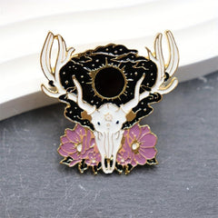 Anime Plum Blossom Deer Brooch Bracelet For Men