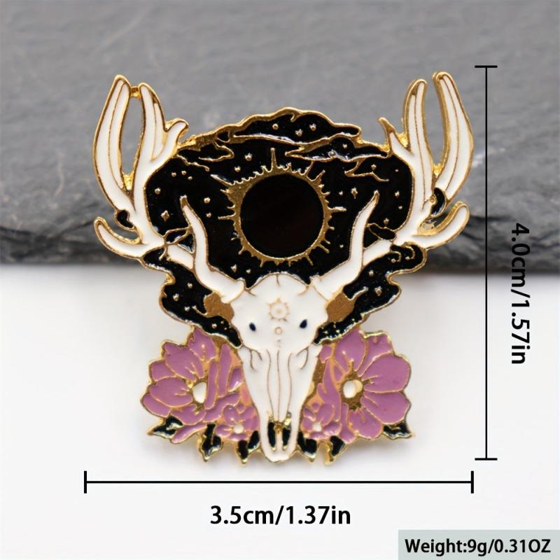 Anime Plum Blossom Deer Brooch Bracelet For Men