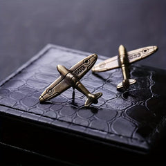 Men's Bronze Aircraft Suit Collar Pin 533 Fighter
