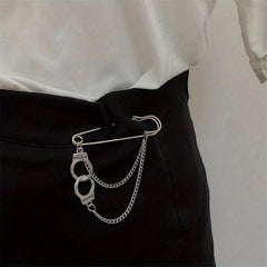 Minimalist Tassel Chain Brooch Pin