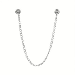 Rhinestone Chain Tassel Brooch Pin Clothing Jewelry