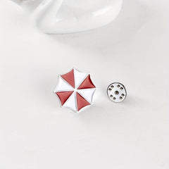 Protection Umbrella Brooch Small Red Umbrella Alloy Brooch