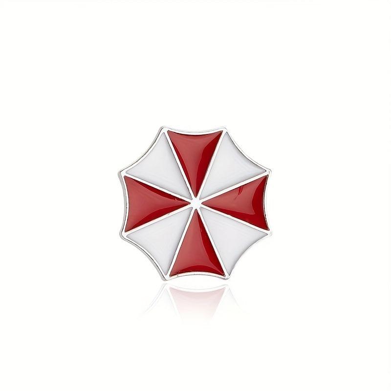 Protection Umbrella Brooch Small Red Umbrella Alloy Brooch