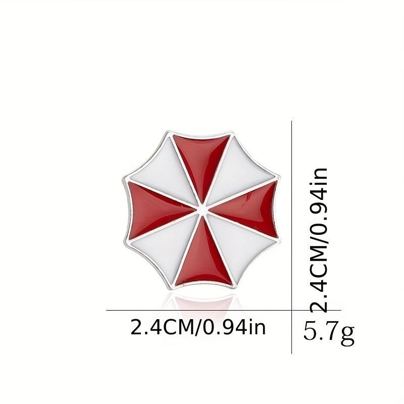 Protection Umbrella Brooch Small Red Umbrella Alloy Brooch