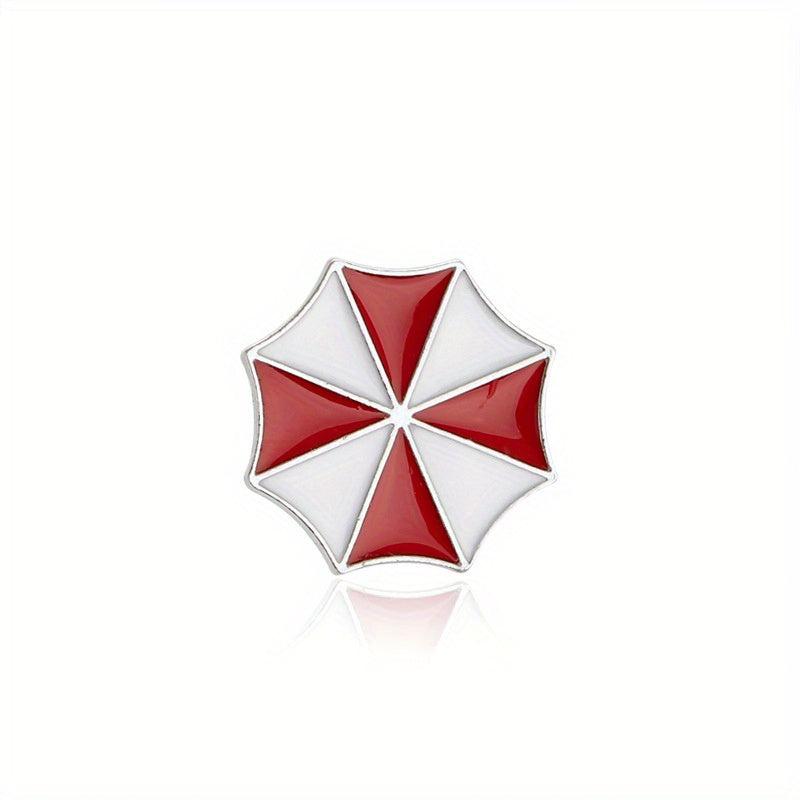 Protection Umbrella Brooch Small Red Umbrella Alloy Brooch