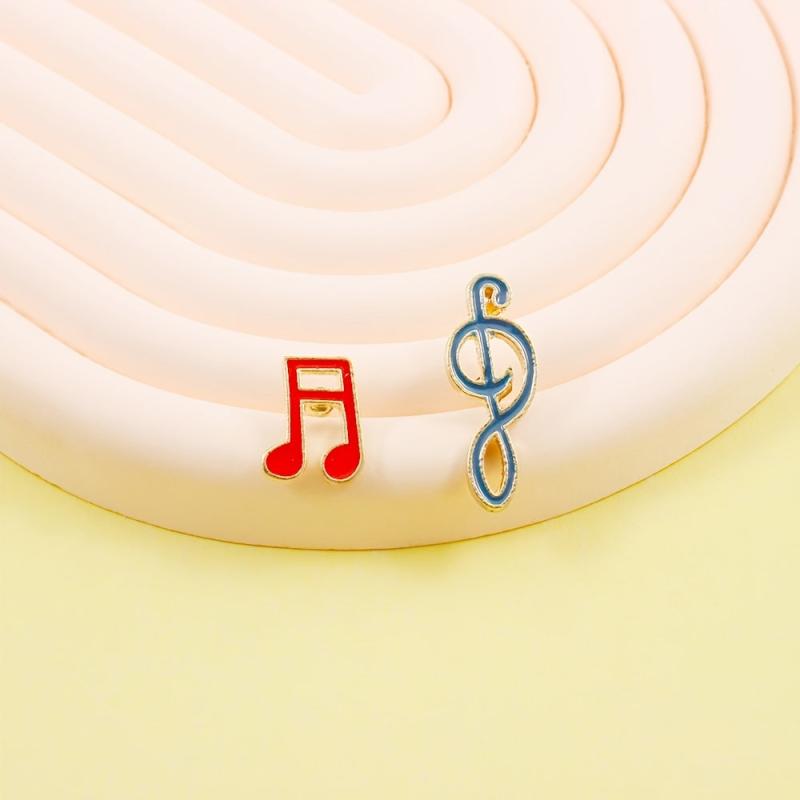 Musical Note Brooches Set - Creative Novel Design