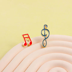 Musical Note Brooches Set - Creative Novel Design