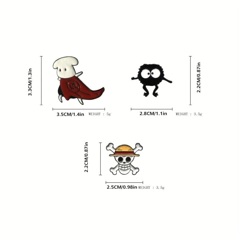 Men's Alloy Halloween Brooch for Backpacks Jeans Clothing