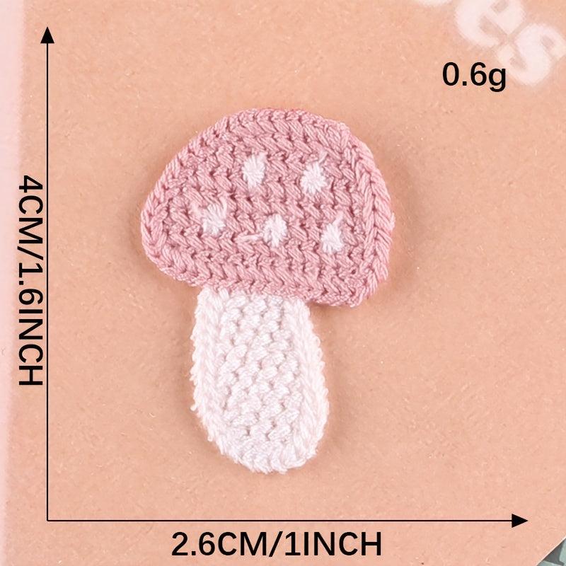 7pcs Small Mushroom Patches for Girls DIY Clothing Accessories