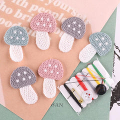 7pcs Small Mushroom Patches for Girls DIY Clothing Accessories