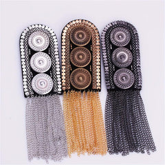 Vintage Clothing Accessories Metal Tassel Shoulder Seal Jewelry