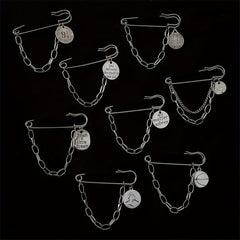 Minimalist Tassel Chain Brooch Pin Clothes Accessories