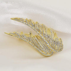 Angel's Wings Feather Brooch For Men Versatile Match Jewelry Suit Coat Pin