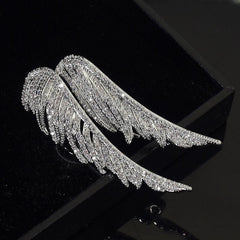 Angel's Wings Feather Brooch For Men Versatile Match Jewelry Suit Coat Pin