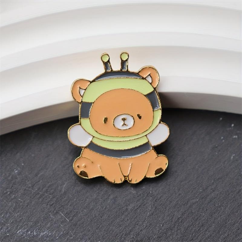 Anime Bear Novelty Brooch For Men