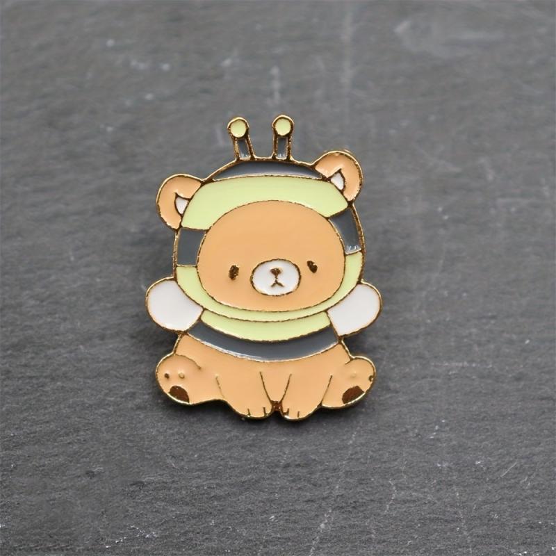 Anime Bear Novelty Brooch For Men