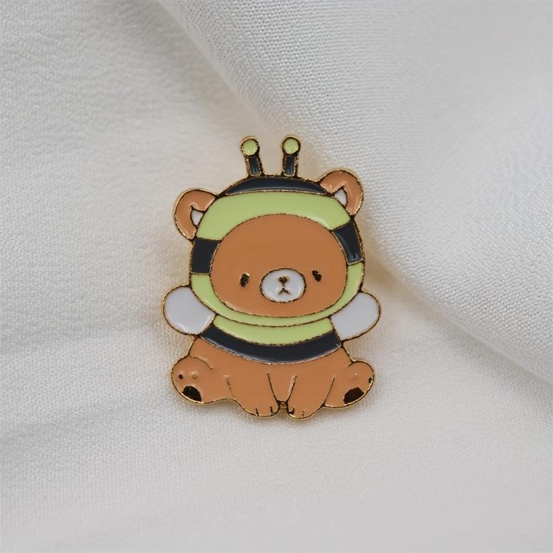 Anime Bear Novelty Brooch For Men