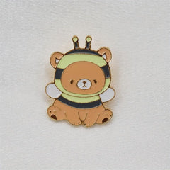 Anime Bear Novelty Brooch For Men