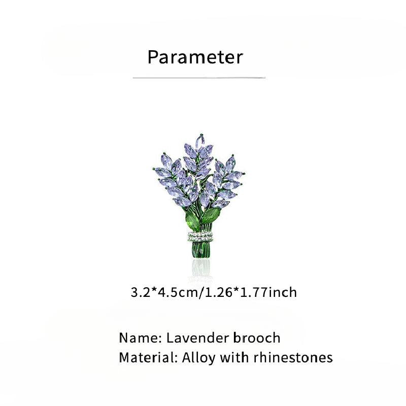 Lavender Brooch For Men Temperament Sense Niche Sweater Corsage Pin