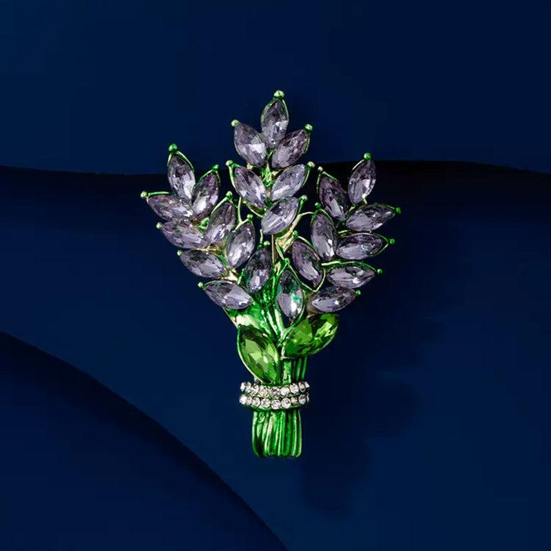 Lavender Brooch For Men Temperament Sense Niche Sweater Corsage Pin
