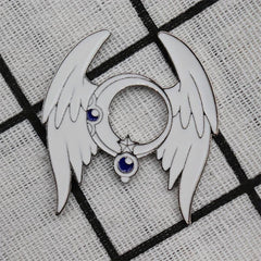 Men's Enamel Star Moon Brooch