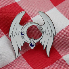 Men's Enamel Star Moon Brooch
