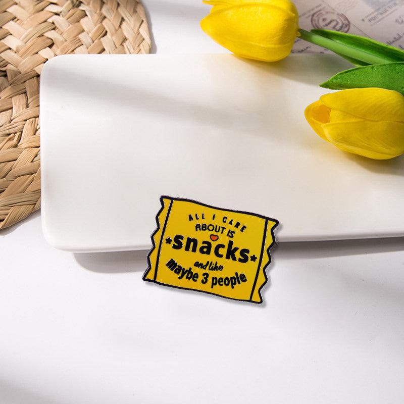 Snack Enthusiast Brooch Creative Men's Brooch