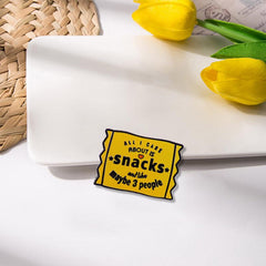 Snack Enthusiast Brooch Creative Men's Brooch