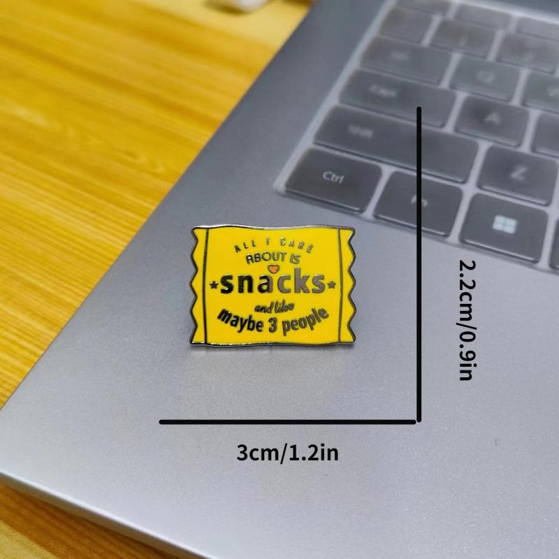 Snack Enthusiast Brooch Creative Men's Brooch