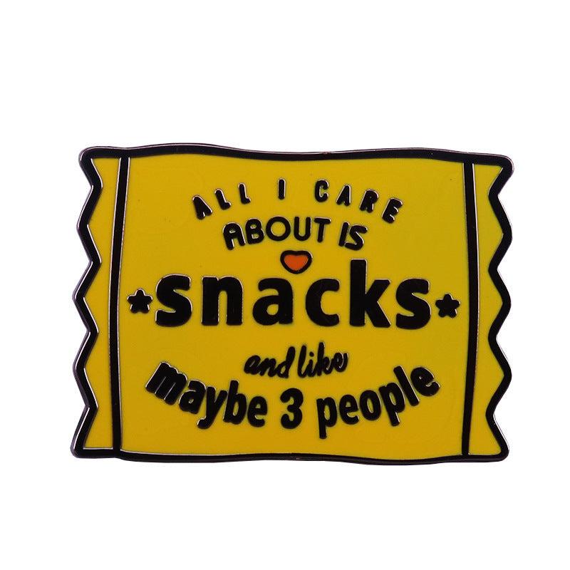 Snack Enthusiast Brooch Creative Men's Brooch