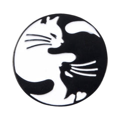 Cute Cat Hugging Brooch Cowboy Bag Accessory