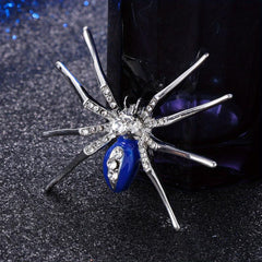 Punk Red Enamel Spider Brooch Halloween Jewelry Gift