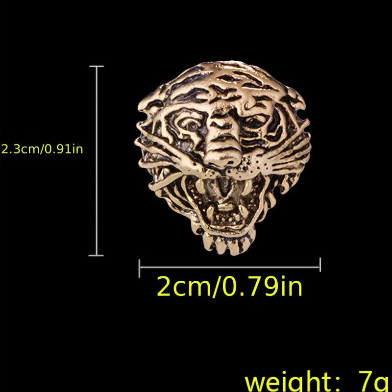 Stylish Lion Head Zinc Alloy Brooch for Men