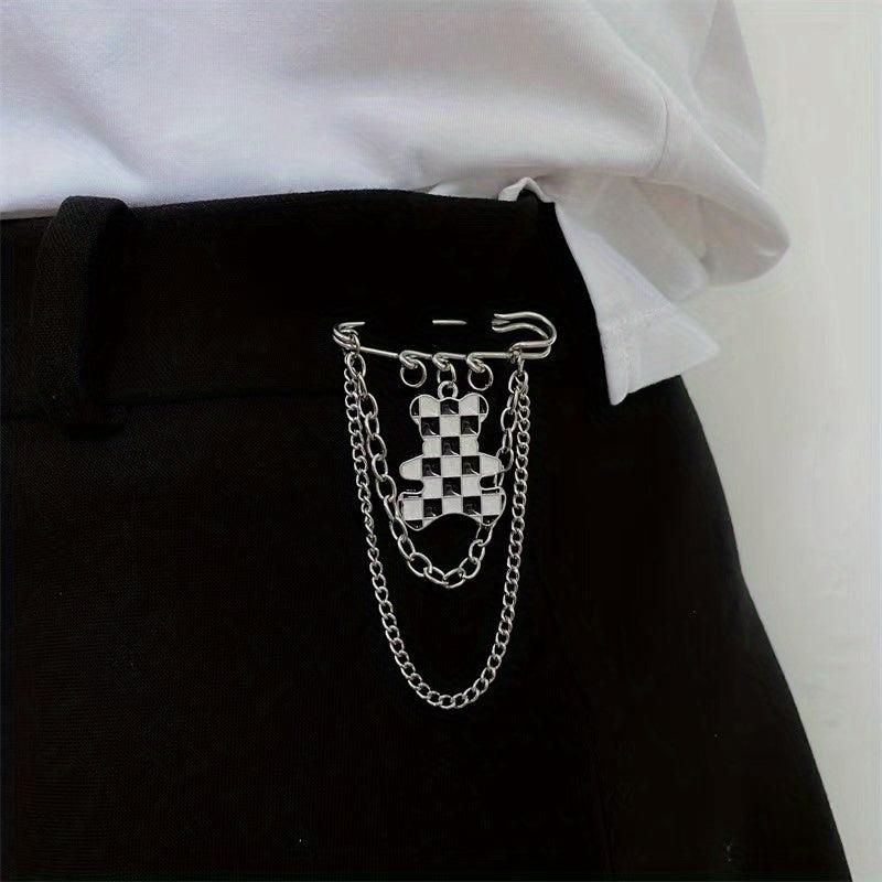 Bear Brooch Retraction Waist Buckle Clothing Accessories Elastic Adjustment