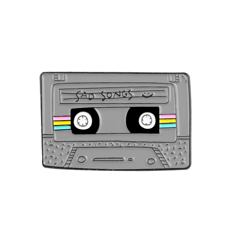 Vintage Video Tape Brooch Pin Jewelry