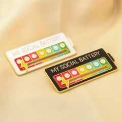 Metal Mood Pin Brooch 7 Days Mood Function Badge