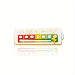Metal Mood Pin Brooch 7 Days Mood Function Badge
