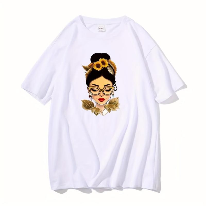 Creative Glasses Girls HD Ink Transfer Film