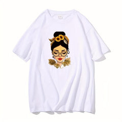Creative Glasses Girls HD Ink Transfer Film