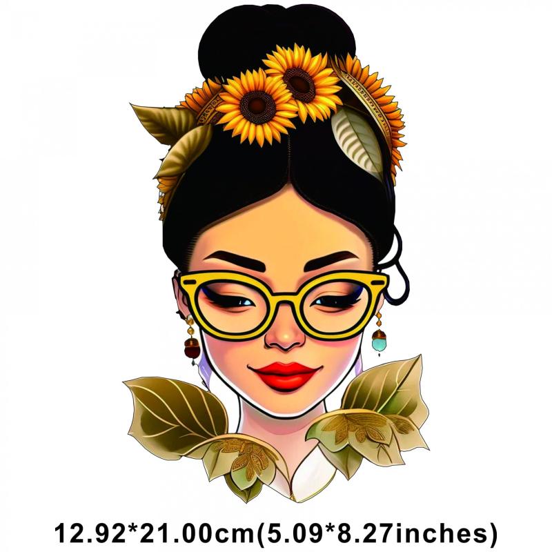 Creative Glasses Girls HD Ink Transfer Film