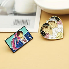 LGBT Enamel Brooch Pins for Men